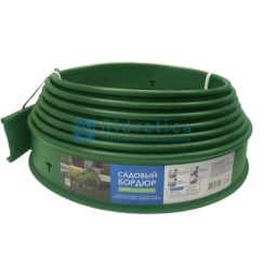 Бордюр Gidrolica Country Б-1000.2.10 - пластиковый зеленый L10000