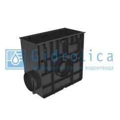 Пескоуловитель Gidrolica Standart ПУ-20.24,6.46 - пластиковый универсальный для лотков пластиковых DN150 и DN200