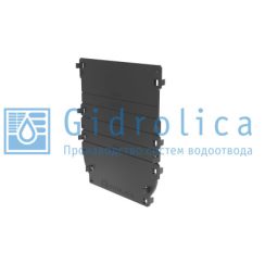 Торцевая заглушка универсальная для лотка водоотводного Gidrolica Standart/Standart Plus DN100, пластиковая